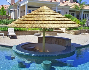 Example: 14ft African Reed Palapa